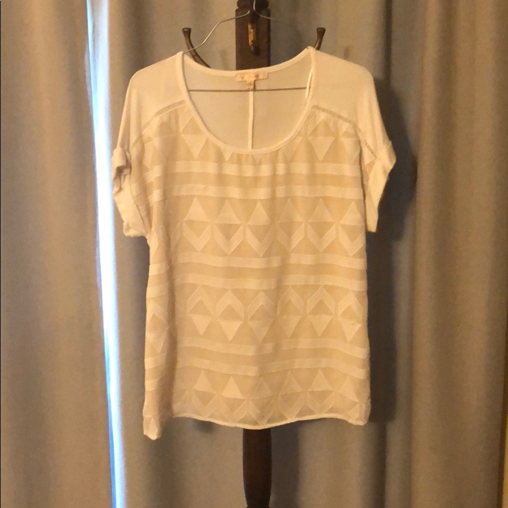 White and cream boutique shirt